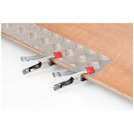 Sachet de 4 pinces pour store avec ressort, zinguées, 150mm krt553001 (1/3)