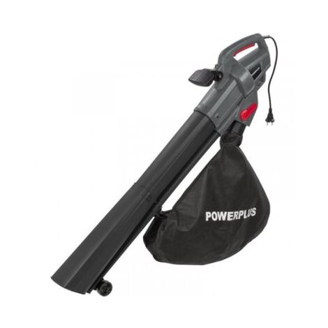 Aspirateur souffleur électrique 3300W – Vitesse d'air 270 km/h – Sac 40L – Fonction broyeur pour déchiquetage des feuilles – Powerplus