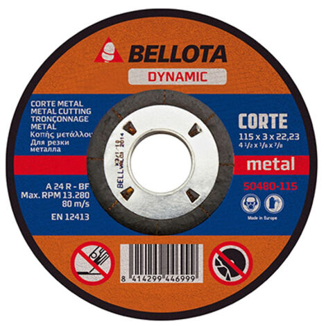 Disque à tronçonner basique pour métaux 230x3mm 50480 bellota (1/2)