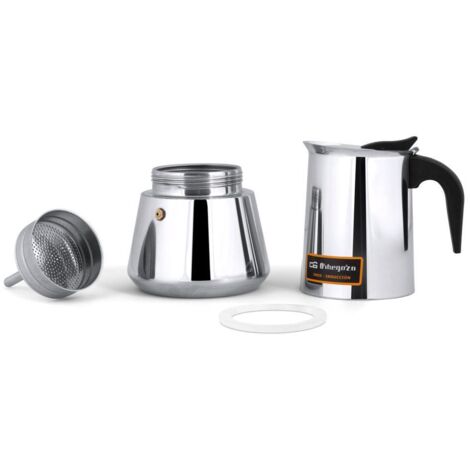 Cafetière Italienne Moka 300 Ml - Acier Inox, Induction Compatible, Facile à Nettoyer Pour Maison, Bureau, Extérieur