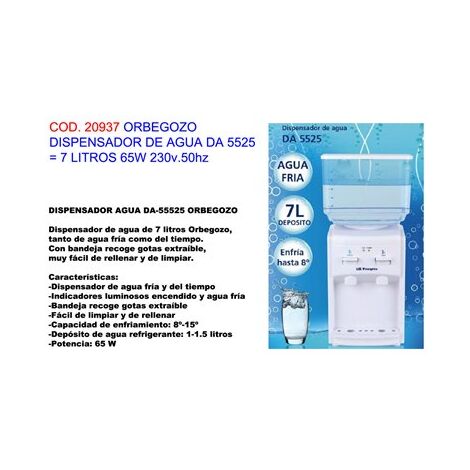 Distributeur d'eau Orbegoz® DA 5525 7 litres 65 W 230V 50Hz (1/8)