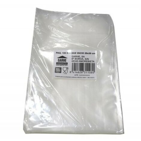 Paquet. 100 sacs gaufrés pour machine d'emballage 20x30cm 31268 garhe (1/2)