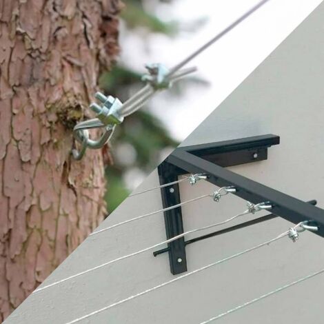 Marcopol Lot De 6 Colliers De Serrage M10 DIN 741 En Acier Pour Câble