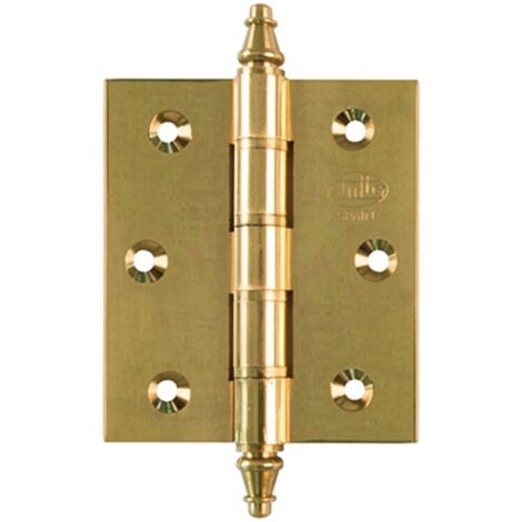 2 Charnières Laiton Chromé 40x20 Mm Pour Coffret - Petite Quincaillerie De Qualité