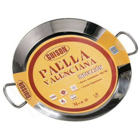 POÊLE À PAELLA EN ACIER INOXYDABLE VALENCIANA INDUC - 28 CM