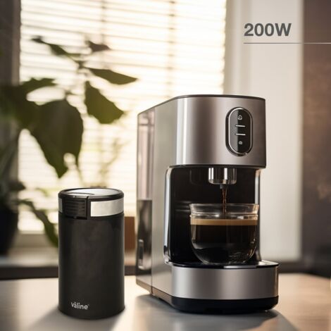 Moulin à Café électrique Lexical LCG0710 200W - Noir & Inox