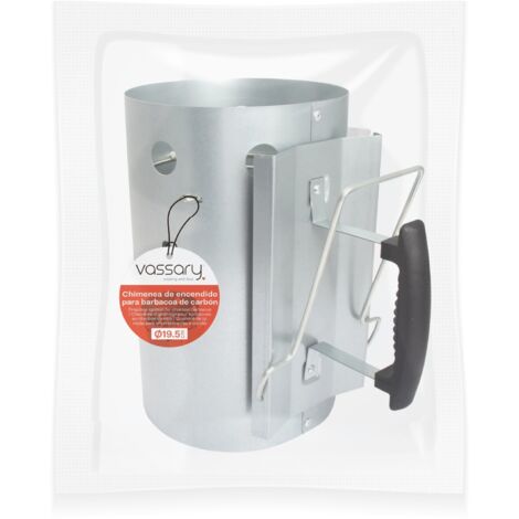 Cheminée D’Allumage Portable Barbecue – Allume Charbon Rapide + Stockage Étanché + Éteignoir 2-en-1