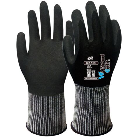 Gants MotoBatt Technician - Jaunes, Taille M - Paume Nitrile - Neuf Avec étiquettes