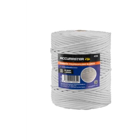 Corde En Nylon Tressée 4mm X 20m - Résistance Rupture 275kg, Polyamide Belge, Pour Camping, Bricolage, Fixation
