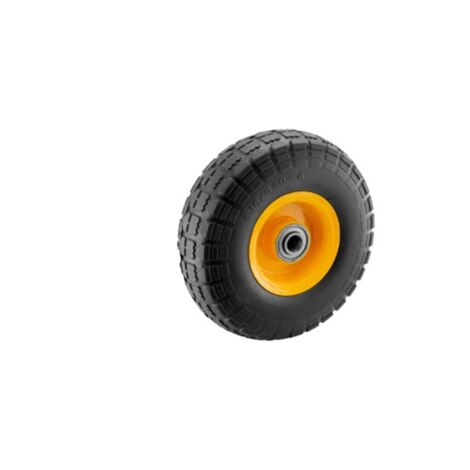 Roue Increvable 14'' 360x85 Alésage 10mm WerkaPro - Polyuréthane Robuste Pour Chariot, Diable Et Brouette