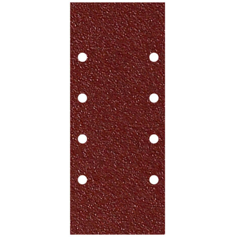 Papier de verre de rechange avec velcro 93x228 mm. avec trous grain 80 (10 pièces) (1/5)