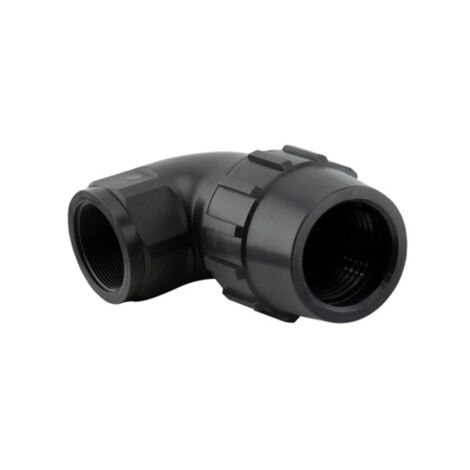 Raccord Coude Irrigation 32 Mm X 1 Pouce Noir - Connecteur Robinet S&M Pour Arrosage Enterré Et Tuyau Polyéthylène