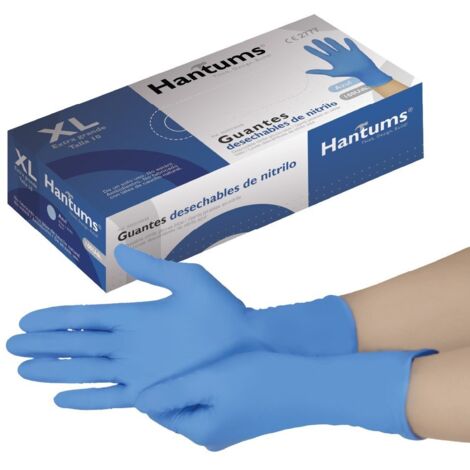 Gant Nitrile Noir Gants Nitrile OneProtek - Boîte De 100 Jetables Non Poudrés - Taille M - Bleu - Sans Latex Pour Usage Pro Et Maison Gants Jetables 100 Unités