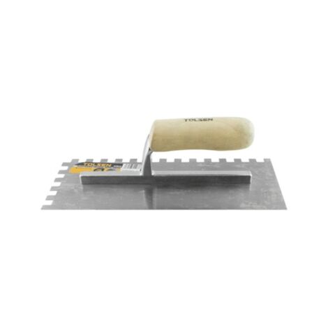 KWB 0333-12 Truelle Crantée - Manche En Bois, Qualité Professionnelle Allemande Pour Carrelage Et Bricolage