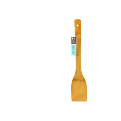 Spatule En Bambou Bout Arrondi - Marque Bambu, Lot De 1, écologique Et Résistante