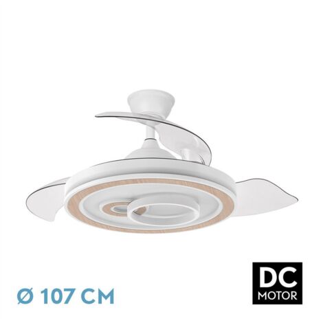 Airwit 183cm Ventilateur de Plafond avec Lumière LED –8 Pales de Gamme pour Grands Espaces, Moteur DC Silencieux, 6 Vitesses, Télécommande & 8000 CFM Puissant, Idéal Salon, Loft et Villa Airwit 183cm Ventilateur de Plafond avec Lumière LED –8 Pales de Gamme pour Grands Espaces, Moteur DC Silencieux, 6 Vitesses, Télécommande & 8000 CFM Puissant, Idéal Salon, Loft et Villa
