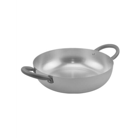 4BIG.fun Poêle en fonte 34cm | Poêle à frire à deux anses de 4 cm de haut | Casserole Convient pour grill à gaz, Fours, pour un feu, Tous types de