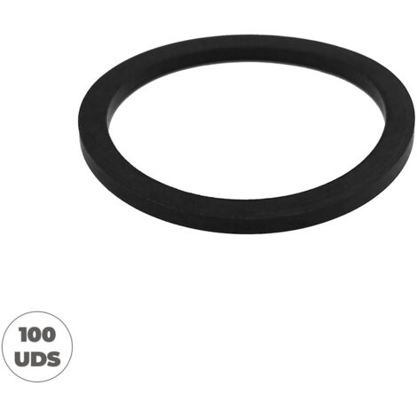 Joints plats étroits 1 1/2" 45x2,55 mm en EPDM noir (sachet de 100 unités) (1/5)