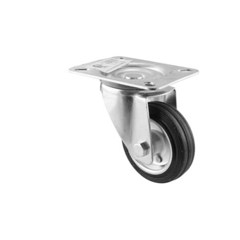 Roue De Roulement 6 Pouces - Capacité 617 Lbs - Plaque Pivotante Caoutchouc - VXB