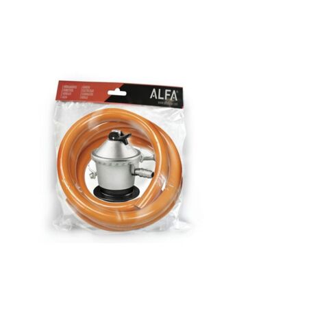 Kit Homologué Tuyau Butane 1,5m + Régulateur Gaz 30 Mbar CE - Avec 2 Colliers Et Porte-Clés - Installation Sûre Pour Butane Propane