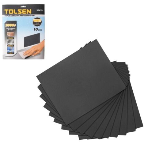 100 Feuilles De Papier Abrasif Norton Tuffbak Grain 280 – 9x11 Pouces – NEUF
