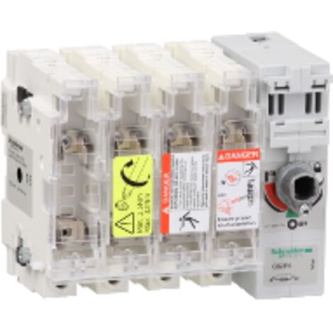 TEYS GS 4P 50A 400V AC-23A, IP20, interrupteur-sectionneur de court-circuit 10,6 kA (1/2)