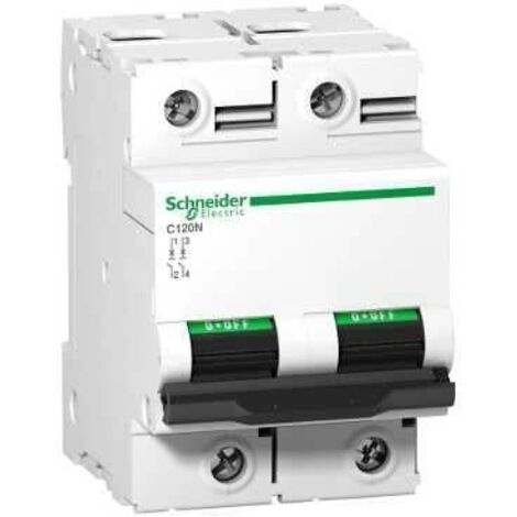 Disjoncteur miniature ACTI 9 C120N 63A 2P 10000A 415V AC (1/2)