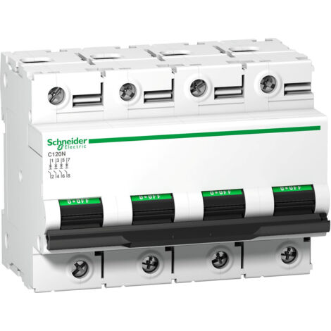 Disjoncteur miniature SCHNEIDER 63A 4P 10000A 415V, thermomagnétique (1/2)