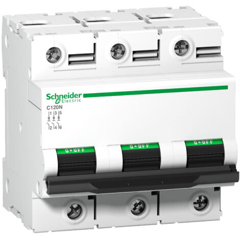 Disjoncteur miniature SCHNEIDER 125A 3P 10000A 415V avec protection thermomagnétique