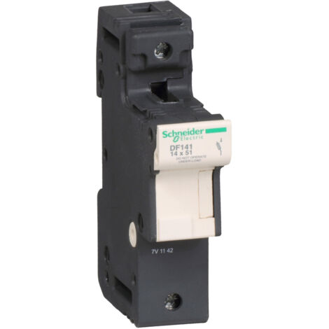 Porte-fusible TEYS 50A 1P 14x51 mm, tension nominale de 690 V CA, montage sur rail DIN