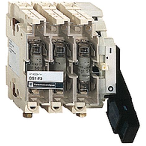 TeSys GS1 - bloc de base interrupteur-sectionneur fusible - 3P+N 3F - NFC - 32A - GS1DD4 (1/4)