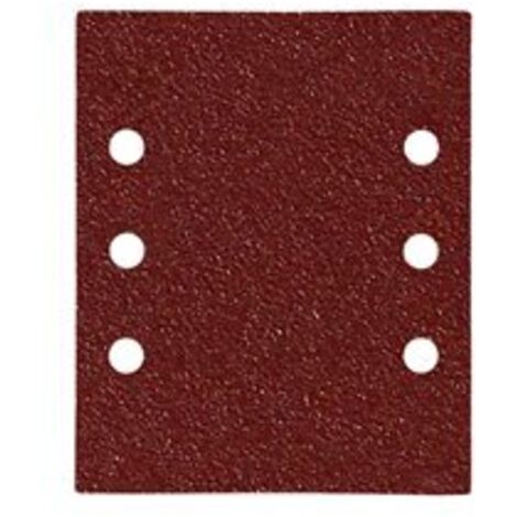Papier abrasif de rechange avec velcro 114 x 140 mm, perforé, grain 120 (10 pièces) (1/5)