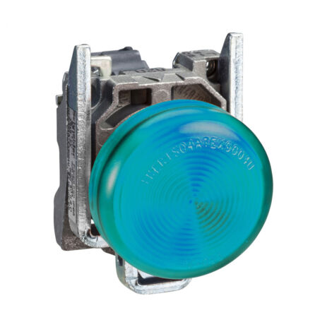 voyant lumineux - culot ba9s - cabochon lisse - vert - schneider xb4bv63