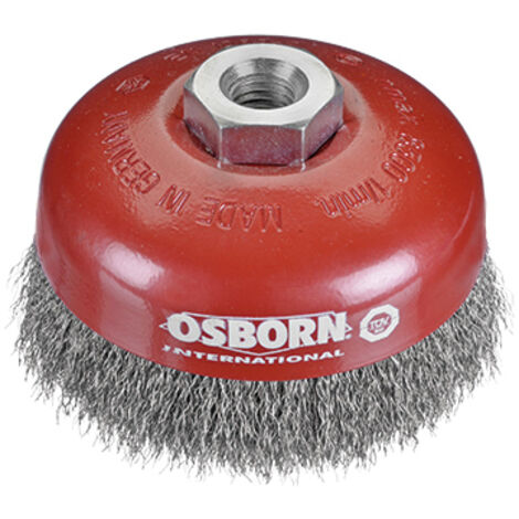 Brosse à godet OSBORN en fil d'acier ondulé Ø 0,30 mm pour le nettoyage et le détartrage (1/3)