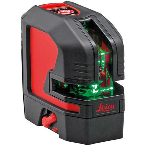 Niveau laser LEICA avec lignes vertes et une portée de 20 m, piles incluses. (1/10)