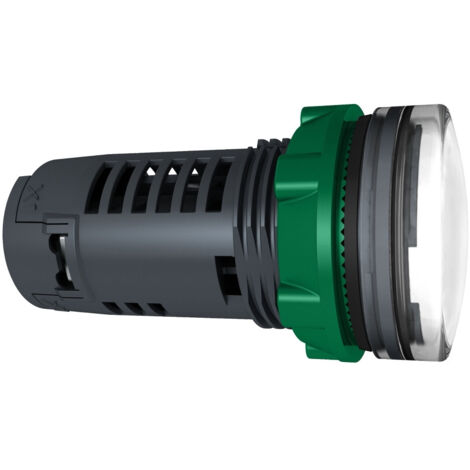 Bloc lumineux monobloc SCHNEIDER 24V, blanc, au design compact et efficace. (1/3)
