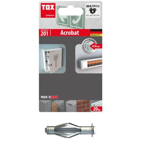 Tox Cheville métallique Acrobat M4/38 blister - 4 pièces - 35701031