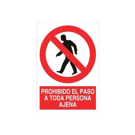 SeÑal poliestireno 210x148mm.