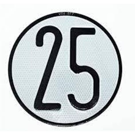 Placa de velocidad homologada 40