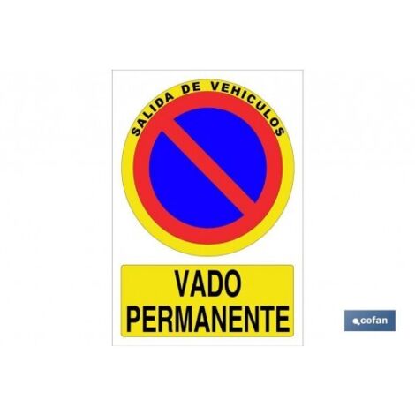 SeÑal poliestireno 210x148mm.