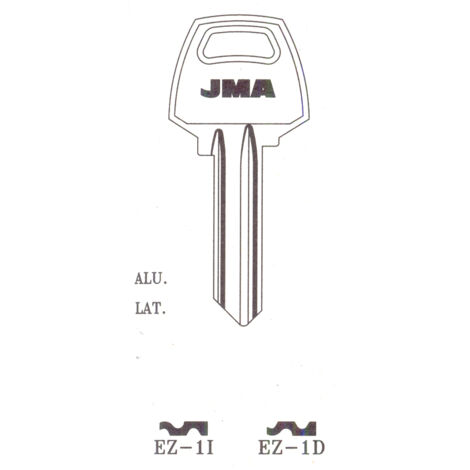 Clé vierge JMA EZ-1I pour serrures Ezcurra, acier de qualité - Lot de 50 (1/3)