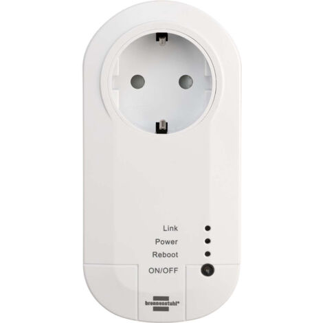 Prise connectée BRENNENSTUHL avec Wi-Fi et télécommande, contrôlable à distance où que vous soyez. (1/5)