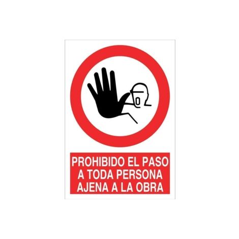 SeÑal poliestireno 210x148mm