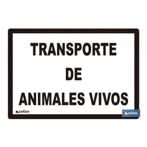 SeÑal de transporte de animales vivos