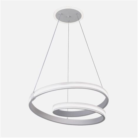 Suspension Luster, blanche, 129 W, 3000–6000 K, 10920 lm, lumière d ...