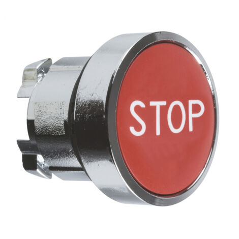 Harmony tête de bouton poussoir - Ø22 - rouge - STOP - ZB4BA434 (1/4)