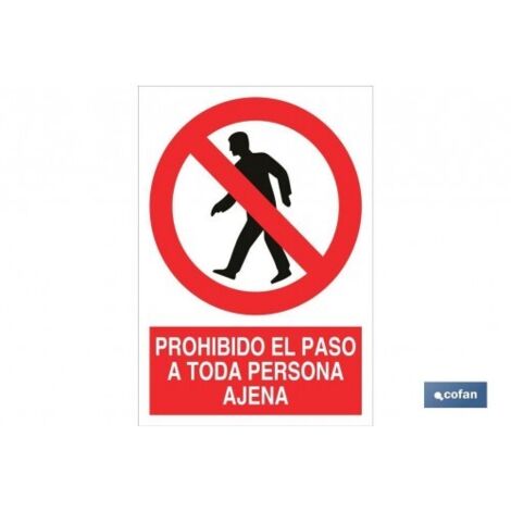 SeÑal poliestireno 297x210mm.
