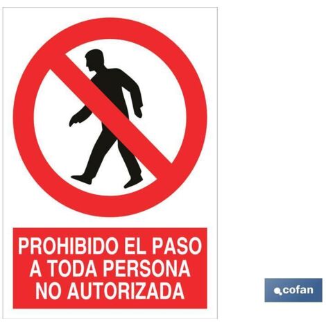 SeÑal poliestireno 420x297mm.