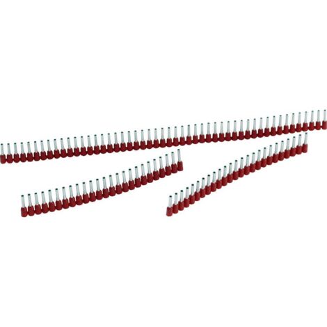 Bandes de manchon rouges QUADRO PLUS, 1 mm² x 8 mm, 50 unités. (1/2)