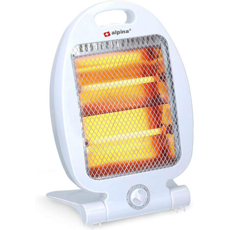 Chauffage électrique Alpina LQ001 Chauffage halogène 2 niveaux de chaleur 800 W